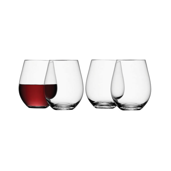 LSA INTERNATIONAL Wine Stemless Red Wine Glass Set of 16