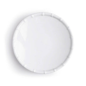 Q SQUARED Zen Bamboo White Melamine Salad Plate Set Of 4