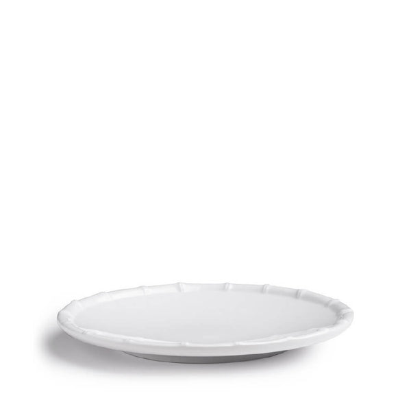 Q SQUARED Zen Bamboo White Melamine Salad Plate Set Of 4