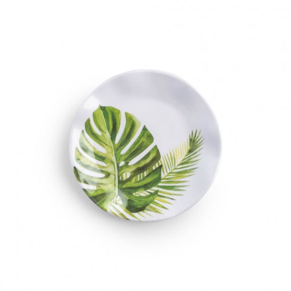 Q SQUARED Palm Melamine Canape Plate Set of 12